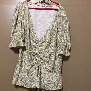 Flowery top  only worn once